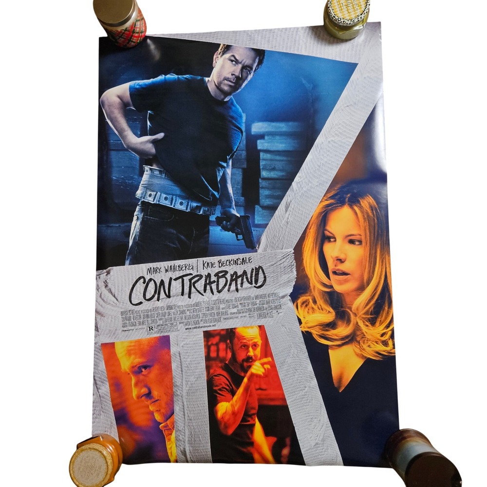 Contraband 2012 Original Movie Poster 27x40 Mark Wahlberg Kate Beckinsale D/S